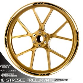 IRIDEA DESIGN WHE-19-17-T3-WH MOTORCYCLE RIM STICKERS