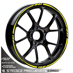 AUTOCOLLANTS DE JANTE DE MOTO IRIDEA DESIGN WHE-19-17-T3-YE