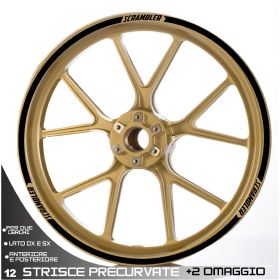 AUTOCOLLANTS DE JANTE DE MOTO IRIDEA DESIGN WHE-DUC-SCR-T1-BK