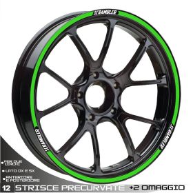 IRIDEA DESIGN WHE-DUC-SCR-T1-WH-GR MOTORCYCLE RIM STICKERS
