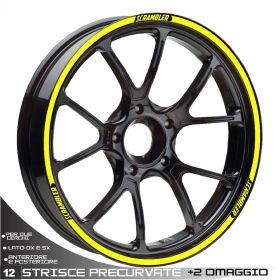ADESIVI CERCHI PROFILI RUOTA GIALLO