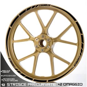 AUTOCOLLANTS DE JANTE DE MOTO IRIDEA DESIGN WHE-DUC-SCR-T2-BK