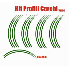 SET PROFILI ADESIVI PER RUOTA VERDE
