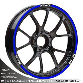 IRIDEA DESIGN WHE-GIL-NEX-T1-WH-BL MOTORCYCLE RIM STICKERS