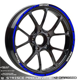 IRIDEA DESIGN WHE-GIL-NEX-T2-WH-BL MOTORCYCLE RIM STICKERS