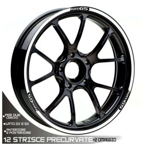 IRIDEA DESIGN WHE-GS1-T1-WH MOTORCYCLE RIM STICKERS