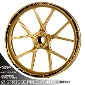 IRIDEA DESIGN WHE-GS1-T2-BK MOTORCYCLE RIM STICKERS