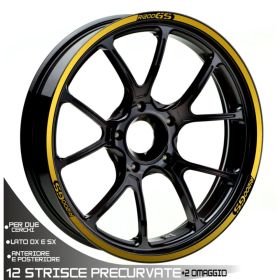 AUTOCOLLANTS DE JANTE DE MOTO IRIDEA DESIGN WHE-GS1-T2-GO