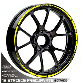 AUTOCOLLANTS DE JANTE DE MOTO IRIDEA DESIGN WHE-GS1-T2-YE