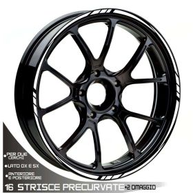 IRIDEA DESIGN WHE-GS1-T3-WH Motorcycle rim stickers