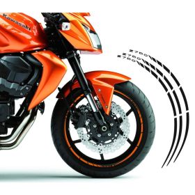 IRIDEA DESIGN WHE-KAW-Z75-BK MOTORCYCLE RIM STICKERS