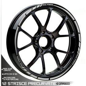 AUTOCOLLANTS DE JANTE DE MOTO IRIDEA DESIGN WHE-N75-T2-SI