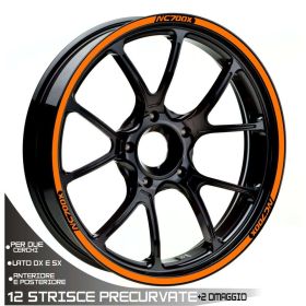 IRIDEA DESIGN WHE-NC7-T1-OR MOTORCYCLE RIM STICKERS