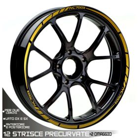 AUTOCOLLANTS DE JANTE DE MOTO IRIDEA DESIGN WHE-NC7-T2-GO