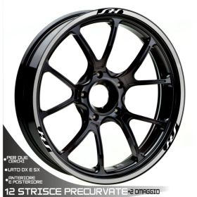 IRIDEA DESIGN WHE-SH-T1-WH-SI MOTORCYCLE RIM STICKERS