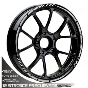 IRIDEA DESIGN WHE-SH-T2-WH-SI MOTORCYCLE RIM STICKERS