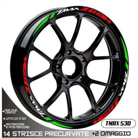 AUTOCOLLANTS DE JANTE DE MOTO IRIDEA DESIGN WHE-YAM-530-DIA-TRI