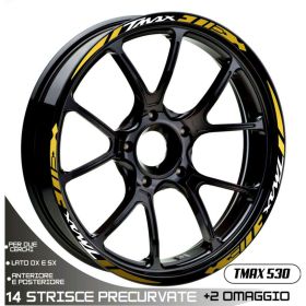 IRIDEA DESIGN WHE-YAM-530-DIA-WH-GO Motorcycle rim stickers