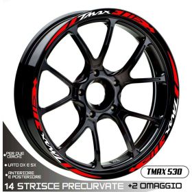 IRIDEA DESIGN WHE-YAM-530-DIA-WH-RE Motorcycle rim stickers