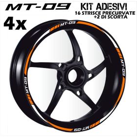 Motorrad felgenaufkleber IRIDEA DESIGN WHE-YAM-MT9-WH-OR
