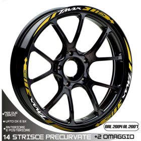 IRIDEA DESIGN WHE-YAM-T04-DIA-WH-GO MOTORCYCLE RIM STICKERS