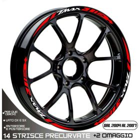 SET PROFILI CERCHIO ADESIVI BIANCO ROSSO