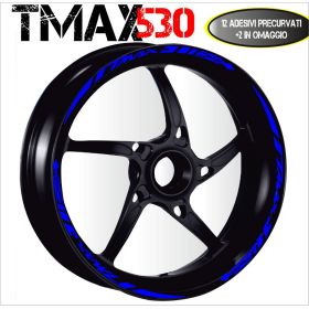 IRIDEA DESIGN WHE-YAM-T30-DIA-BL Motorcycle rim stickers
