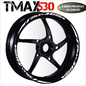 IRIDEA DESIGN WHE-YAM-T30-DIA-WH MOTORCYCLE RIM STICKERS