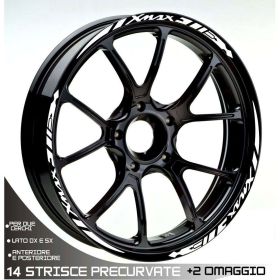 IRIDEA DESIGN WHE-YAM-XM250-DIA-WH Motorcycle rim stickers