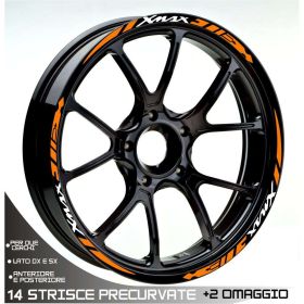 AUTOCOLLANTS DE JANTE DE MOTO IRIDEA DESIGN WHE-YAM-XM400-DIA-WH-OR