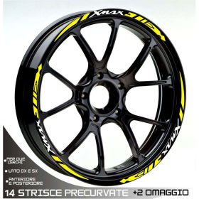 IRIDEA DESIGN WHE-YAM-XM400-DIA-WH-YE Motorcycle rim stickers