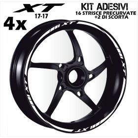 Motorrad felgenaufkleber IRIDEA DESIGN WHE-YAM-XT-17-17-WH