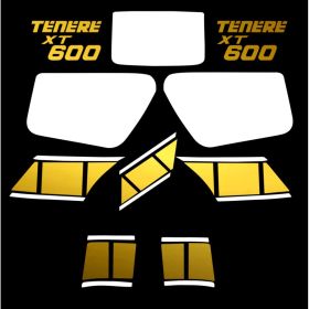 IRIDEA DESIGN YAM-XT6-83-WH-GO MOTORCYCLE DECALS