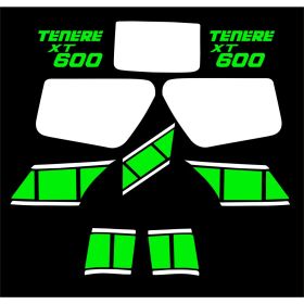 KIT ADESIVI STICKERS BIANCO VERDE GRAFICA