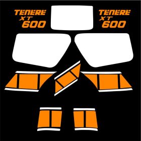 ADESIVI STICKERS BIANCO ARANCIO GRAFICA