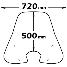 Kit parabrezza classic ISOTTA trasparente per HONDA SH con attacchi
