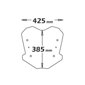Supports de carénage transparent ISOTTA montés sur fixations d'origine ABE BMW C SPORT