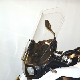 Kit complet pare-brise haut ISOTTA fumée légère sur supports d'origine pour BMW F750 GS