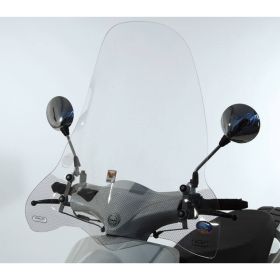 ISOTTA Mittelwindschild-Kit transparent erhöht mit Halterungen