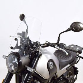 Kit de pare-brise moyen ISOTTA transparent pour BENELLI Leoncino avec supports