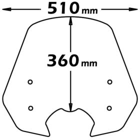 Kit de pare-brise fumé léger ISOTTA pour HONDA SH avec supports