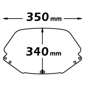 ISOTTA Lichtrauchverkleidung 340x350x3mm für Honda cn ohne anbauteile