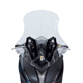 ISOTTA mittleres Windschutzscheiben-Kit transparent für KYMCO XCITING S mit enthaltenen