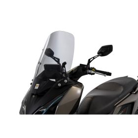 ISOTTA mittleres Windschutzscheiben-Kit leicht rauchig dick für KYMCO Downtown GT komplett