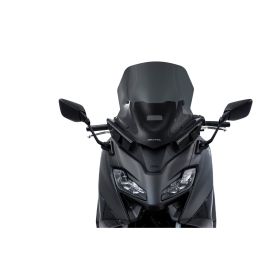 ISOTTA Pare-brise moyen fumé foncé 600x485x3mm pour Yamaha T-Max sans attachement