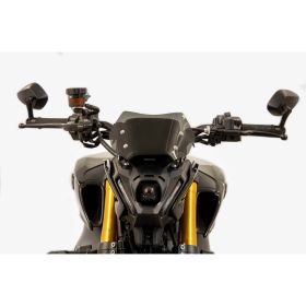 Kit cupolino basso ISOTTA fumè scuro spesso per YAMAHA Mt09 con attacchi