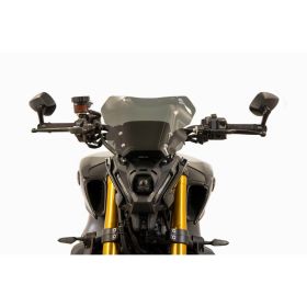 Kit cupolino alto ISOTTA fumè scuro spesso per YAMAHA Mt09 con attacchi