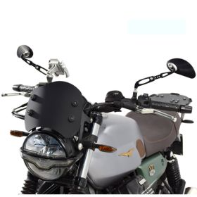 ISOTTA Niedrigscheiben-Kit matt schwarz für MOTO GUZZI V7 Stone mit Halterungen