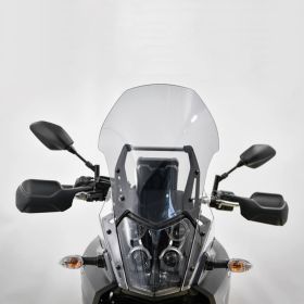 ISOTTA pare-brise haut fumé clair 410x365x4mm pour Yamaha Ténéré 700 sans attachement