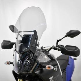 Parabrezza alto ISOTTA fumè chiaro 490x370x4mm per Yamaha ténéré 700 senza attacchi